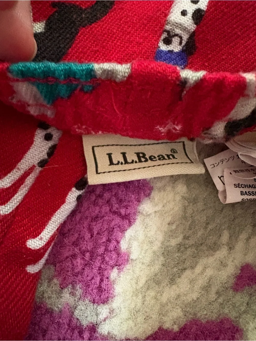 L.L. Bean Flannel Dog Print Pajama Pants Toddler 3T